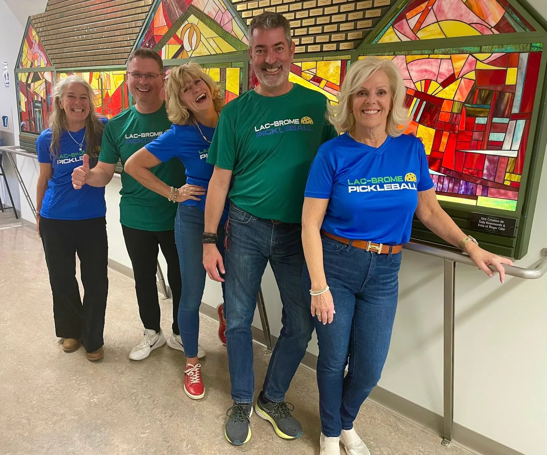 Membres du conseil d'administration du Club Pickleball Lac-Brome